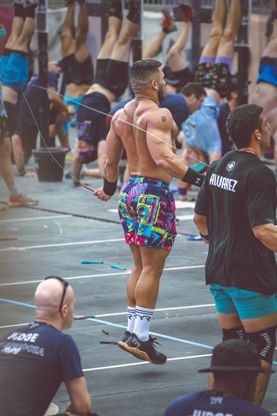 Vinny competing